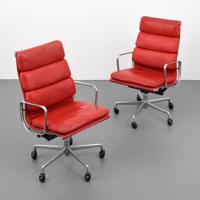 2 Charles & Ray Eames Soft Pad Arm Chairs - Sold for $1,375 on 10-10-2020 (Lot 375).jpg